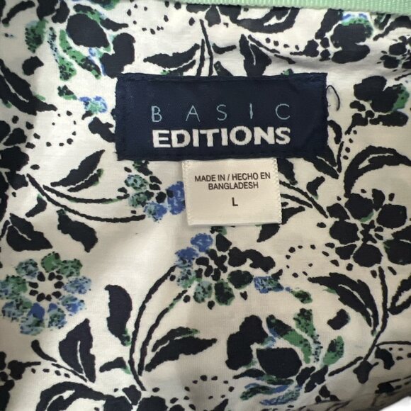 Nice button down shirt basic editions size Large - Like NEW - Picture 3 of 3